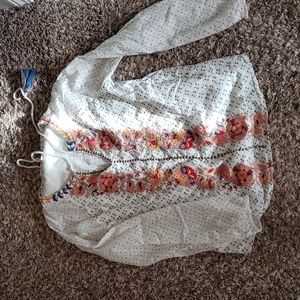 Bohme Peasant Embroidered Blouse